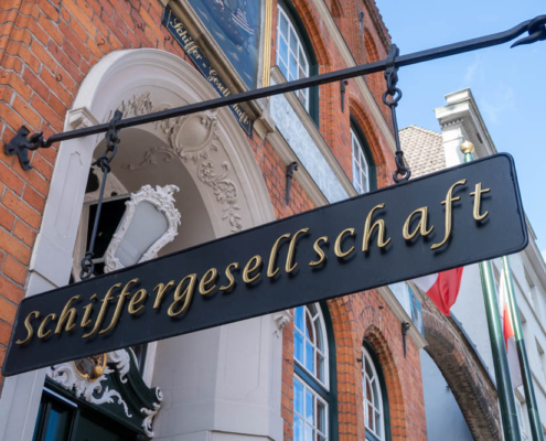 Foto Schild "Restaurant Schiffergesellschaft"